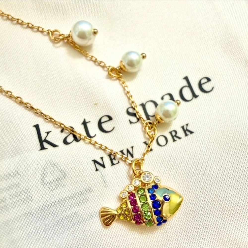 Kate Spade Multicolor Fish Pendant Necklace